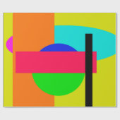 Papier Cadeau Formes colorées (Plat)