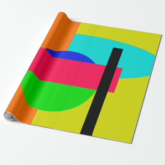Papier Cadeau Formes colorées (Déroulé)