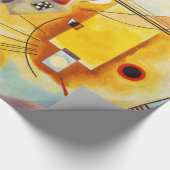 Papier Cadeau Formes d'art Abstrait Kandinsky Bleu Rouge Jaune (Coin)