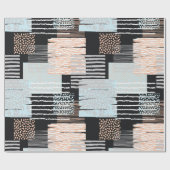 Papier Cadeau Formes et bandes géométriques (Plat)