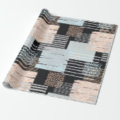 Papier Cadeau Formes et bandes géométriques (Déroulé)
