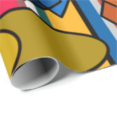 Papier Cadeau Formes et lignes Bauhaus (Coin rond)