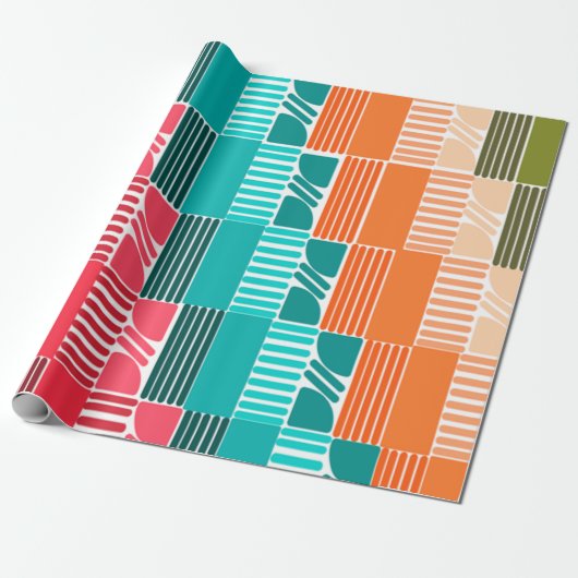 Papier Cadeau Formes et lignes Bauhaus 2 (Déroulé)