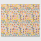 Papier Cadeau Formes géométriques Brown Terre Jaune Rustique Mod (Plat)