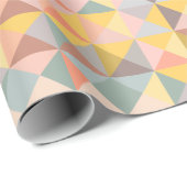 Papier Cadeau Formes géométriques Brown Terre Jaune Rustique Mod (Coin rond)