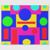 Papier Cadeau Formes géométriques colorées (Plat)