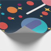 Papier Cadeau Formes géométriques et étoiles sur Arrière - plan (Coin)