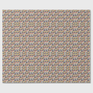 Papier Cadeau Formes géométriques et motifs de lignes dans le st