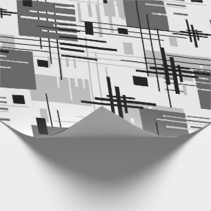 Papier Cadeau Formes géométriques modernes Abstraites rectangl