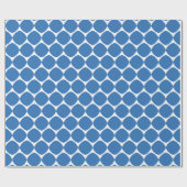 Papier Cadeau Formes géométriques modernes Motif en bleu (Plat)