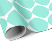 Papier Cadeau Formes géométriques modernes Motif en vert Mint (Coin rond)