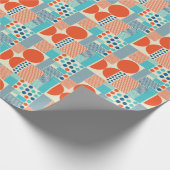 Papier Cadeau Formes géométriques, Motif d'art moderne. (Coin)