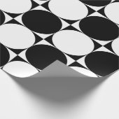 Papier Cadeau formes géométriques noir et blanc (Coin)