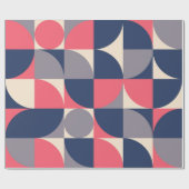 Papier Cadeau Formes modernes et motif géométrique transparent e (Plat)