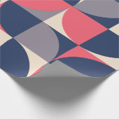 Papier Cadeau Formes modernes et motif géométrique transparent e (Coin)