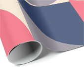 Papier Cadeau Formes modernes et motif géométrique transparent e (Coin rond)