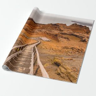 Papier Cadeau Formes rocheuses de l'île de Bartalome, Galapago