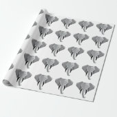 Papier Cadeau Formes simples Géométrie Tête d'éléphant (Déroulé)