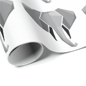 Papier Cadeau Formes simples Géométrie Tête d'éléphant (Coin rond)