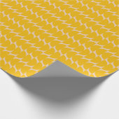 Papier Cadeau Formes simples géométriques modernes Motif Jaune (Coin)