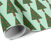 Papier Cadeau Formes simples Papier d'enveloppement des arbres d (Coin rond)