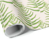 Papier Cadeau Formulaires en vert sur papier d'emballage (Coin rond)