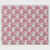 Papier Cadeau Formulaires fiscaux de Noël (Plat)