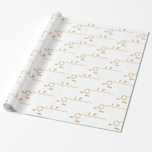 Papier Cadeau Formule chimique Gingerol Molecule Gingerol