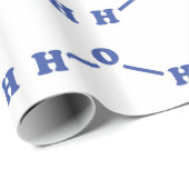 Papier Cadeau Formule chimique moléculaire de l'eau (Coin rond)