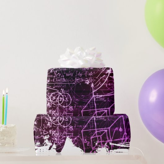 Papier Cadeau Formules dans l'espace mathématique (Cadeaux de fête)