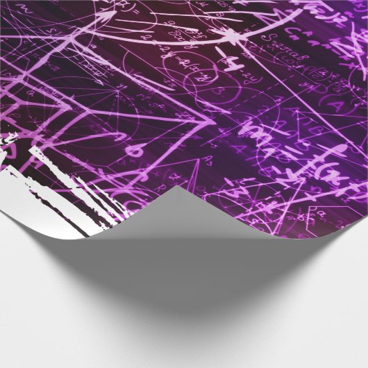 Papier Cadeau Formules dans l'espace mathématique (Coin)