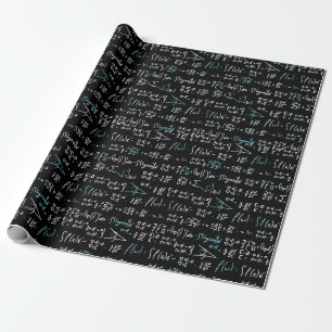 Papier Cadeau Formules mathématiques mathématiques physicien élè