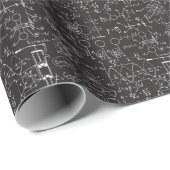 Papier Cadeau Formules scientifiques : Patte de calcul du tablea (Coin rond)