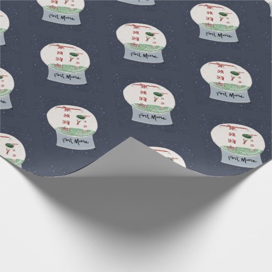 Papier Cadeau Fort Moore Snowglobe Giftwrap (Coin)