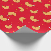 Papier Cadeau Fortune Cookie Chinois Bonne Chance Motif (Coin)