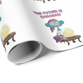 Papier Cadeau fortune teller monkey (Coin rond)