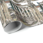 Papier Cadeau Forum romain de Chalk (Coin rond)