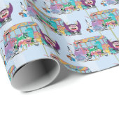 Papier Cadeau Foster's Home for Imaginary Friends | School Bus (Coin rond)