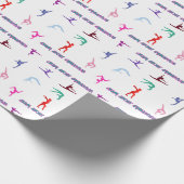 Papier Cadeau Fou de la gymnastique (Coin)