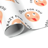 Papier Cadeau Fou pour toi (Coin rond)