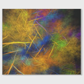 Papier Cadeau Foudre fractale (flamme de tempête) (Plat)