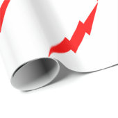 Papier Cadeau Foudre rouge (Coin rond)