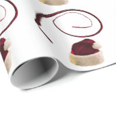 PAPIER CADEAU FOUET DE PÈRE NOËL (Coin rond)