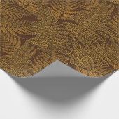 Papier Cadeau Foule automnale sur brun (Coin)