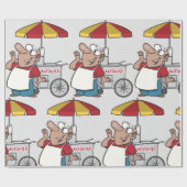 Papier Cadeau Fournisseur de hot Dog (Plat)