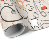 Papier Cadeau Fournitures Médicales (Coin rond)