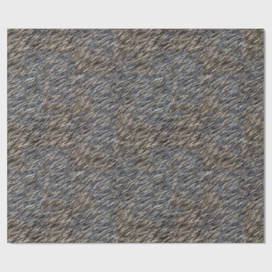 Papier Cadeau Fourrure de Faux (Plat)