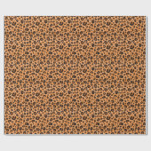 Papier Cadeau Fourrure de léopard, aquarelle, texture transparen (Plat)