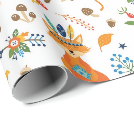 Papier Cadeau Fox 🦊 (Coin rond)