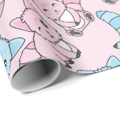 Papier Cadeau Fox (Coin rond)